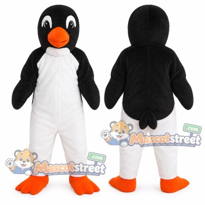 Black and White Penguin Mascot Costume Black and White Penguin Mascot Costume