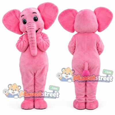 Pink Elephant Mascot Costume Pink Elephant Mascot Costume