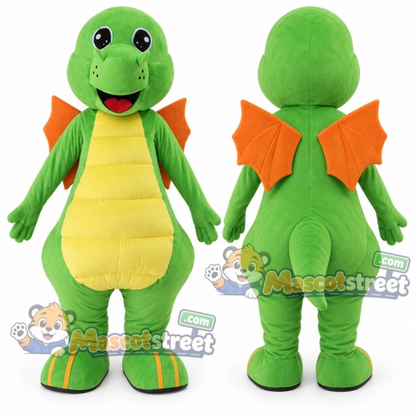 Green Dragon Mascot Costume