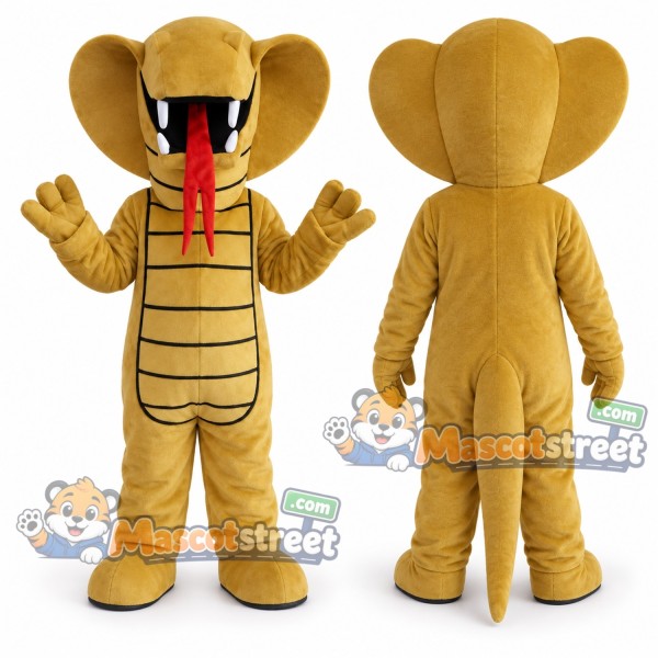 Tan Cobra Mascot Costume