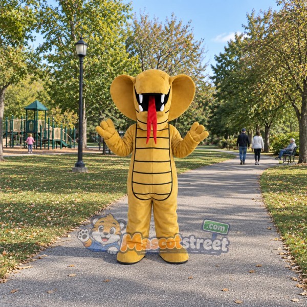 Tan Cobra Mascot Costume