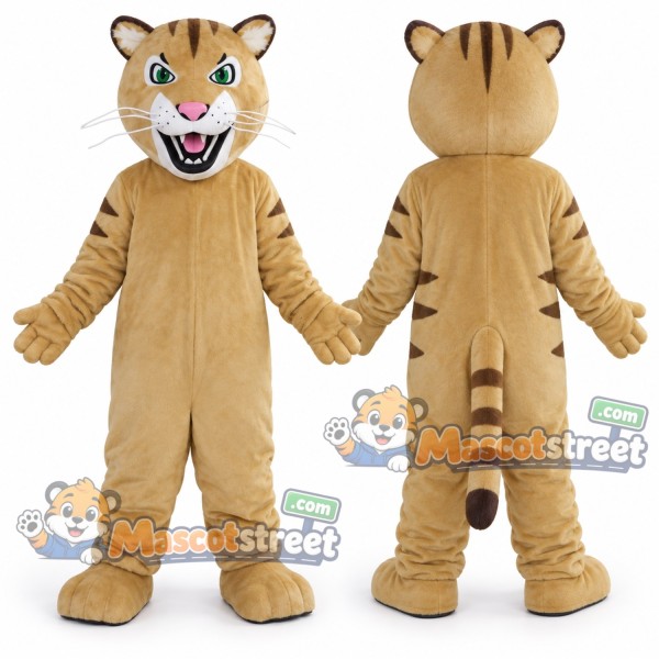 Tan Tiger Mascot Costume
