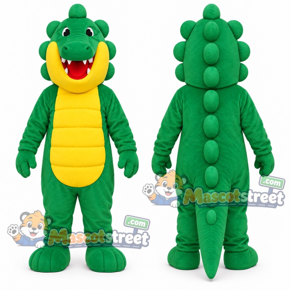 Green Dragon Mascot Costume Green Dragon Mascot Costume