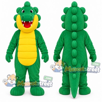Green Dragon Mascot Costume Green Dragon Mascot Costume