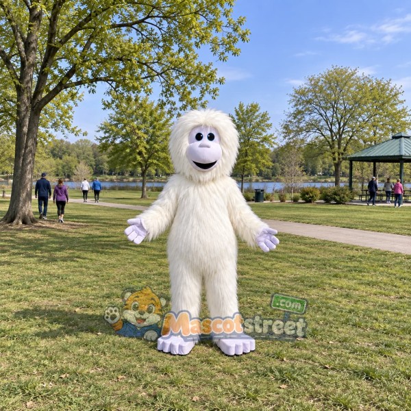 White Ape Mascot Costume