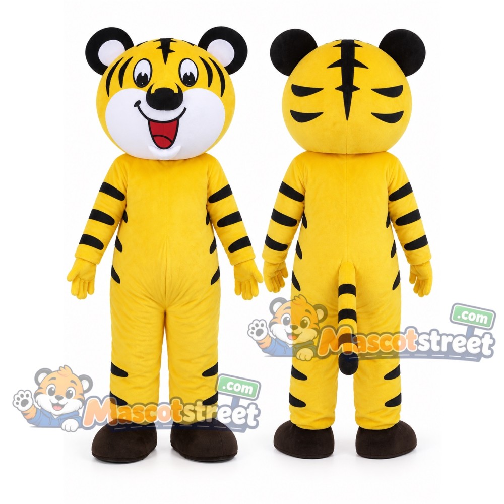Yellow Tiger Mascot Costume Yellow Tiger Mascot Costume