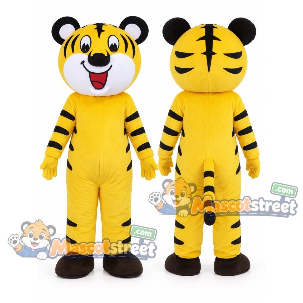 Yellow Tiger Mascot Costume