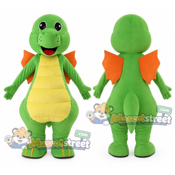 Green Dragon Mascot Costume