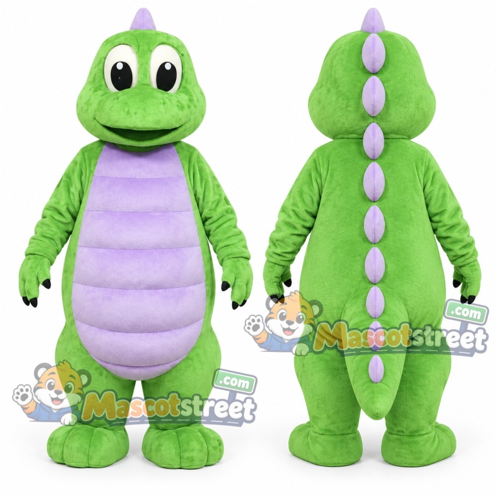 Green Dinosaur Mascot Costume Green Dinosaur Mascot Costume
