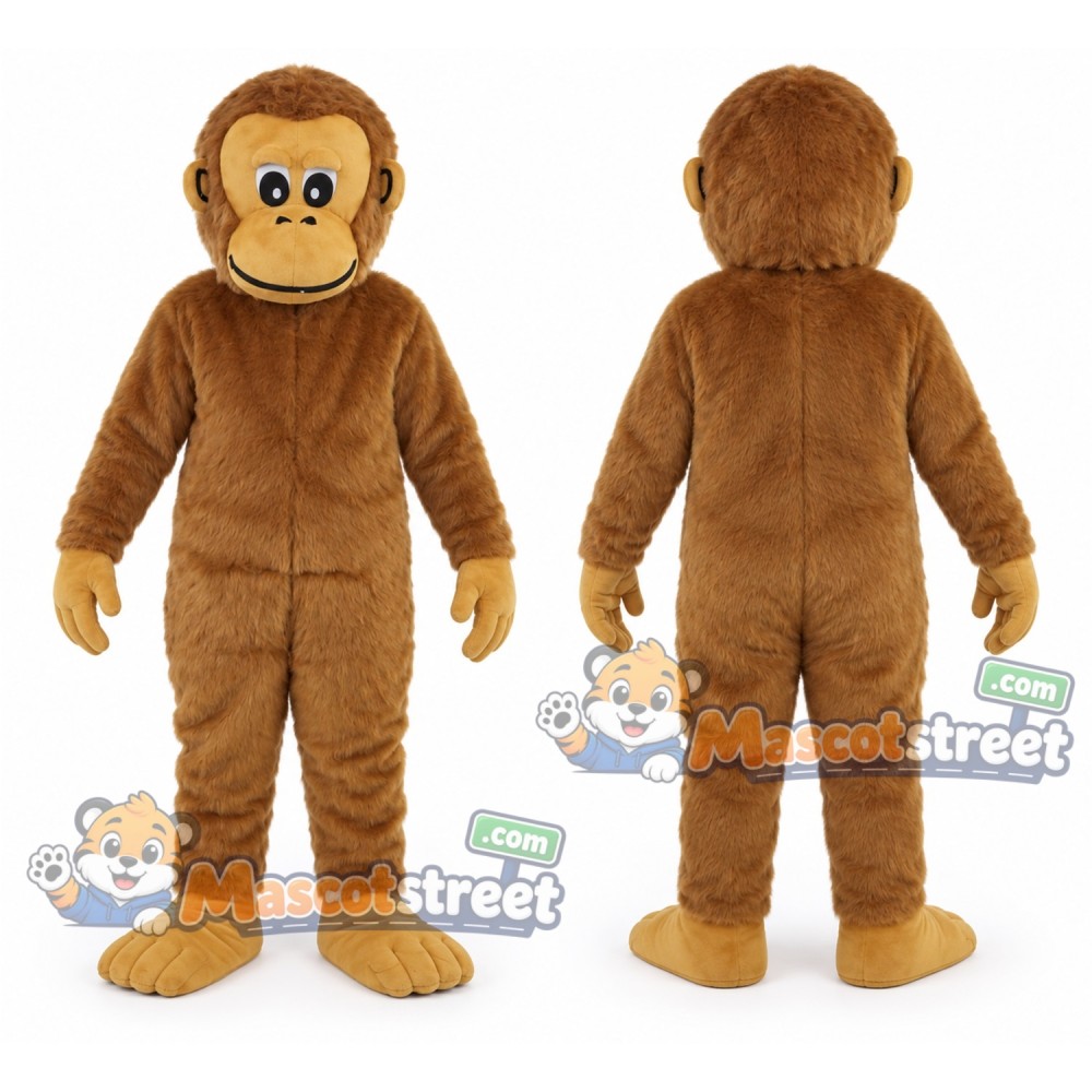 Brown Monkey Mascot Costume