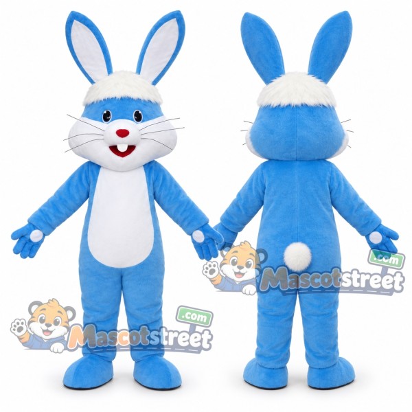 Blue Rabbit Mascot Costume