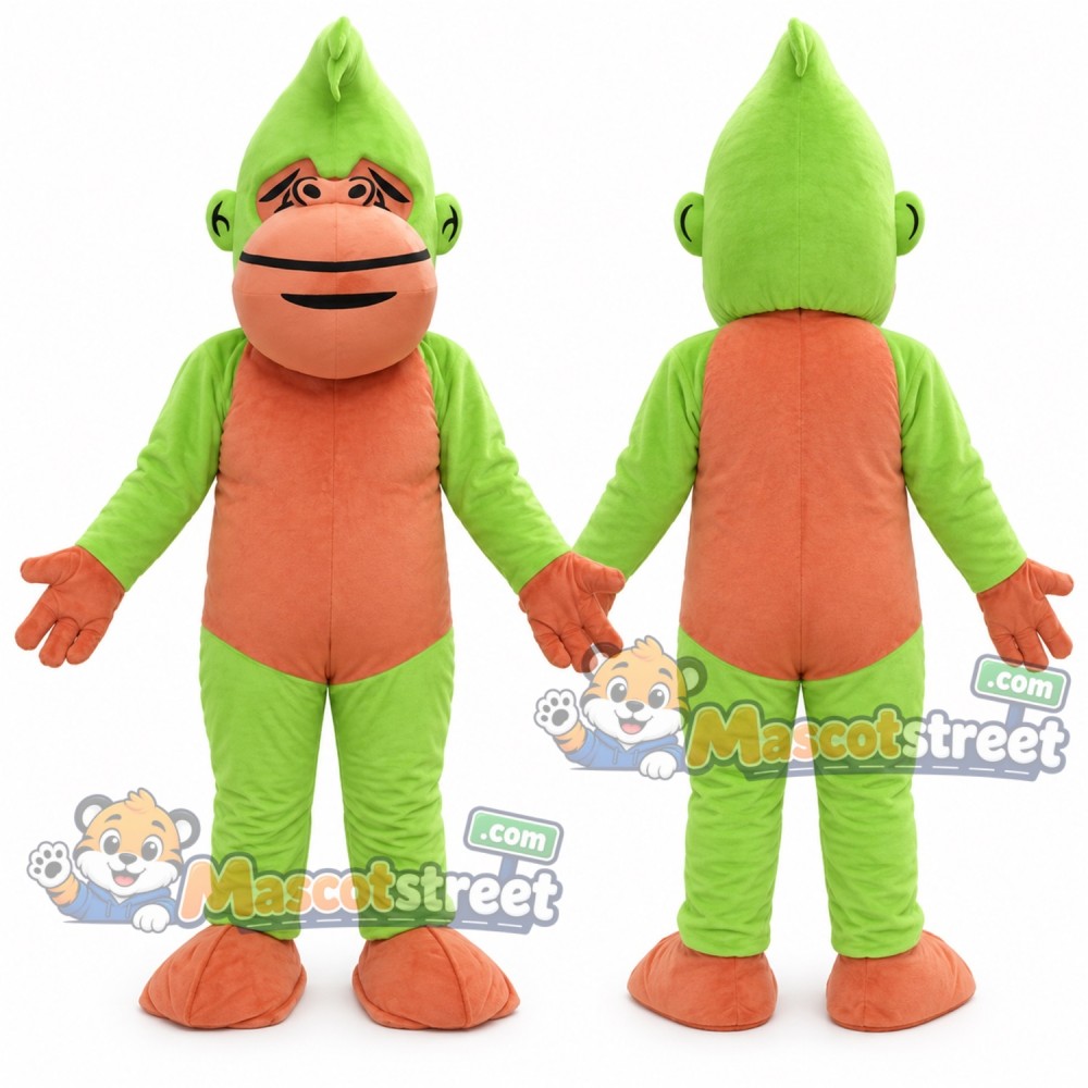 Green Monkey Mascot Costume Green Monkey Mascot Costume