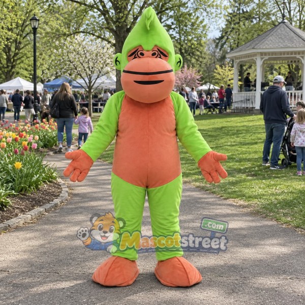 Green Monkey Mascot Costume