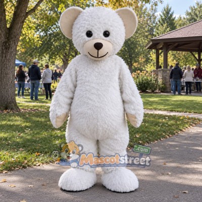 White Bear Mascot Costume White Bear Mascot Costume