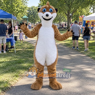 Brown Meerkat Mascot Costume