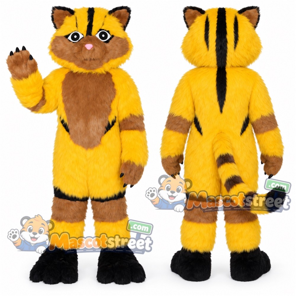 Orange Tabby Cat Mascot Costume
