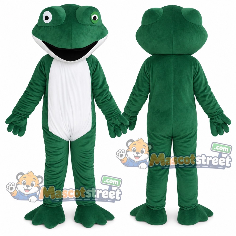 Green Frog Mascot Costume