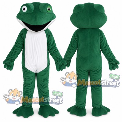 Green Frog Mascot Costume