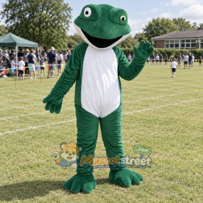 Green Frog Mascot Costume
