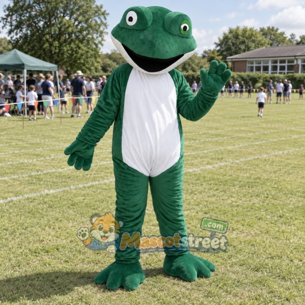 Green Frog Mascot Costume