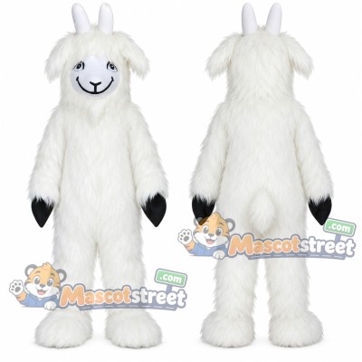 White Goat Mascot Costume White Goat Mascot Costume