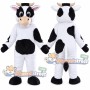 Black and White Cow Mascot Costume