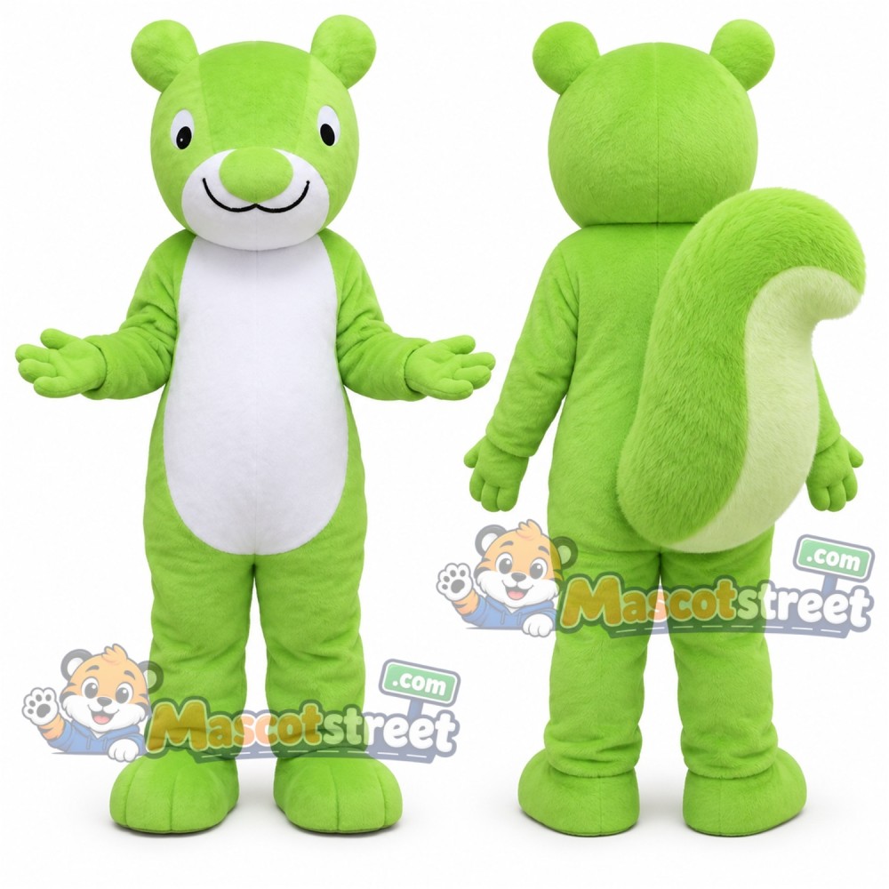 Green Squirrel Mascot Costume Green Squirrel Mascot Costume