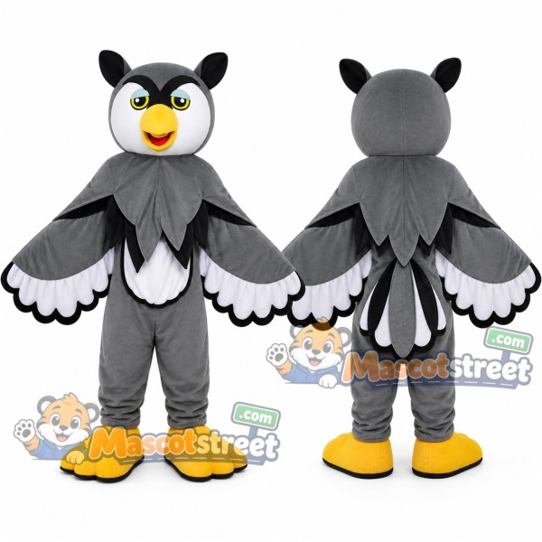 Gray Owl Mascot Costume
