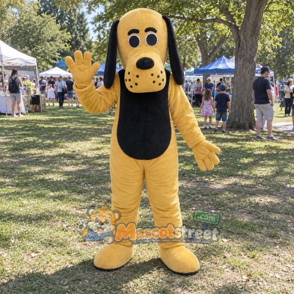 Tan Dog Mascot Costume