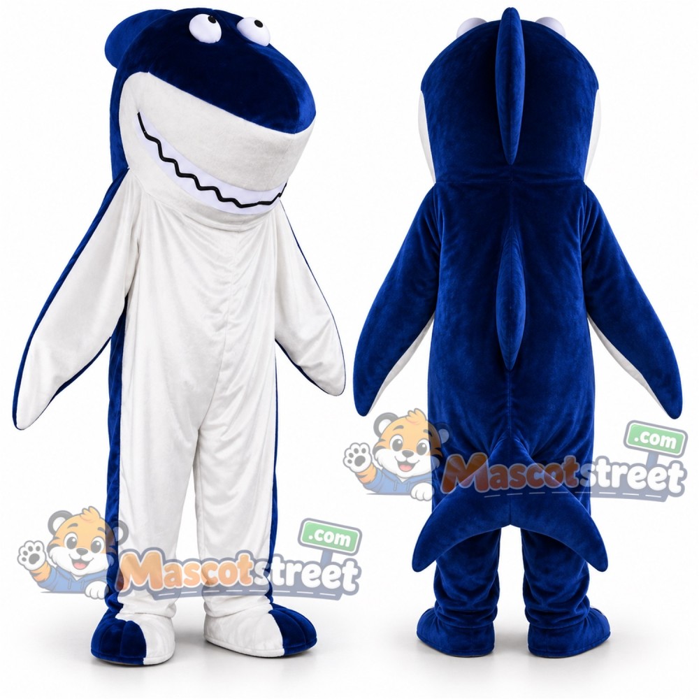 Blue Shark Mascot Costume