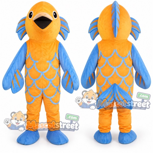 Orange Fish Mascot Costume