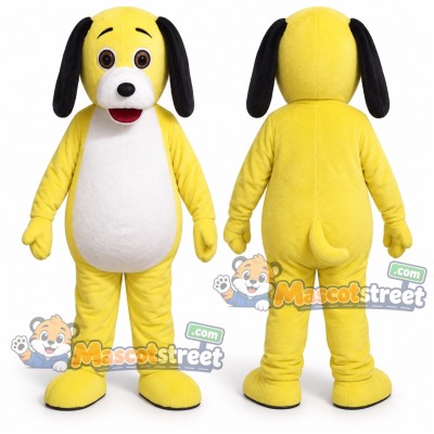 Yellow Dog Mascot Costume