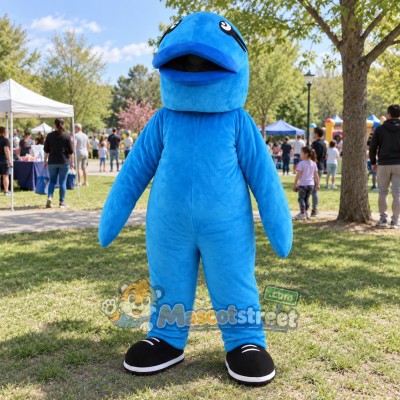 Blue Fish Mascot Costume Blue Fish Mascot Costume
