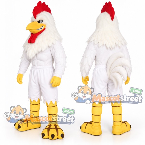 White Chicken Mascot Costume