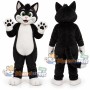 Black and White Cat Mascot Costume