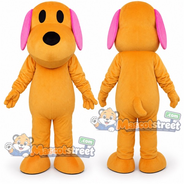 Orange Dog Mascot Costume