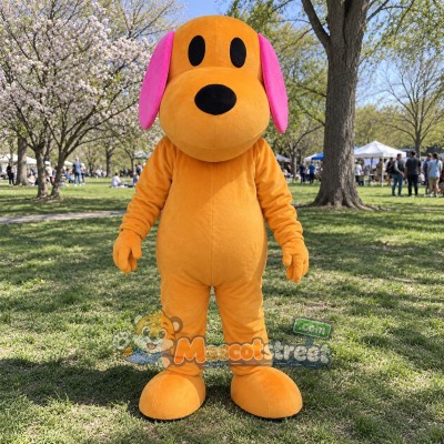 Orange Dog Mascot Costume