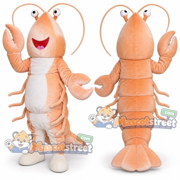 Pink Lobster Mascot Costume
