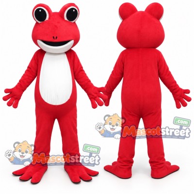 Red Frog Mascot Costume Red Frog Mascot Costume