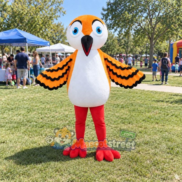 Orange Bird Mascot Costume