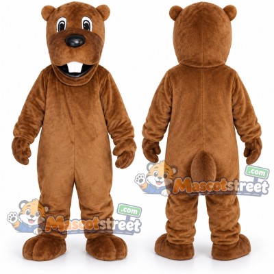 Brown Beaver Mascot Costume Brown Beaver Mascot Costume