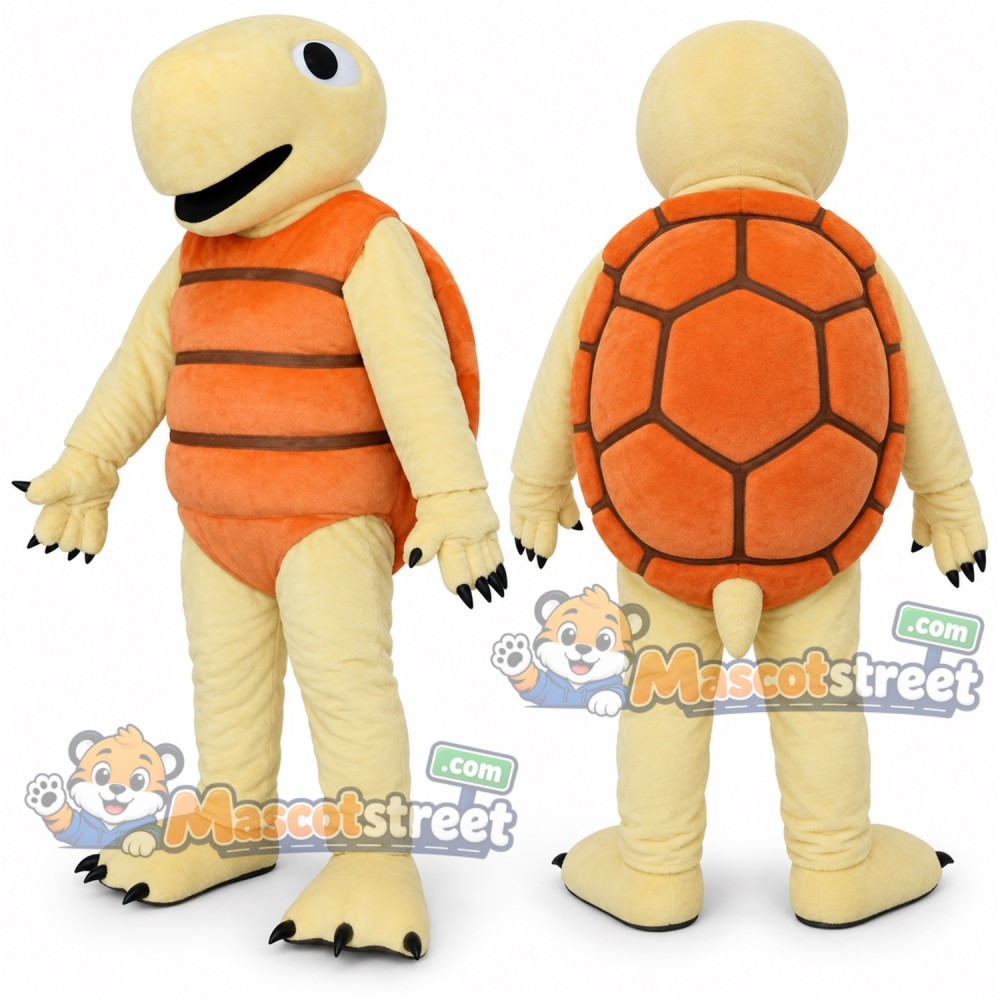 Tan Turtle Mascot Costume