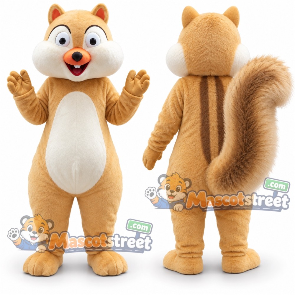 Tan Squirrel Mascot Costume Tan Squirrel Mascot Costume
