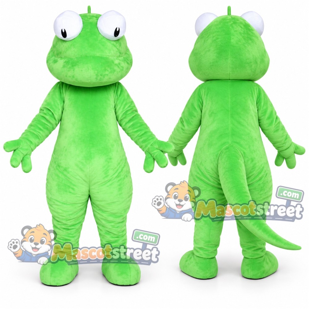 Green Lizard Mascot Costume Green Lizard Mascot Costume