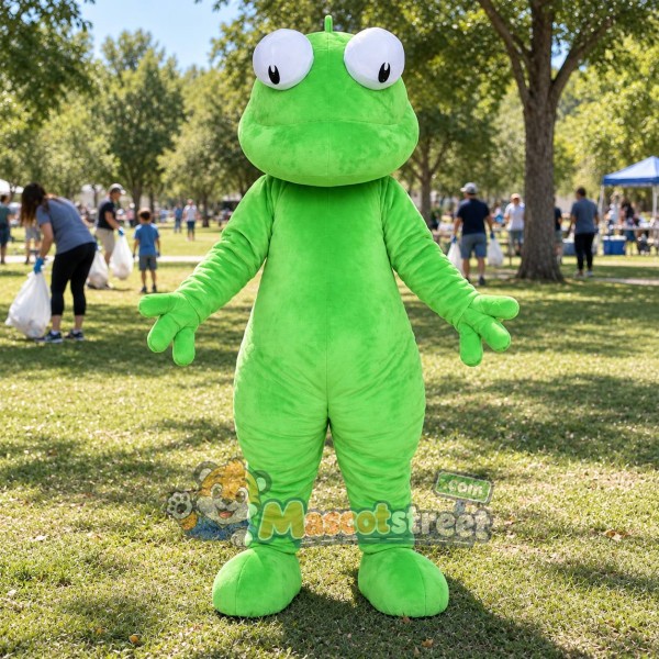 Green Lizard Mascot Costume