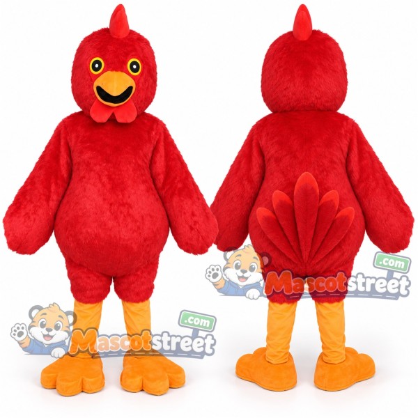Red Chicken Mascot Costume