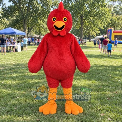 Red Chicken Mascot Costume
