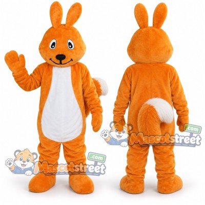 Orange Rabbit Mascot Costume Orange Rabbit Mascot Costume