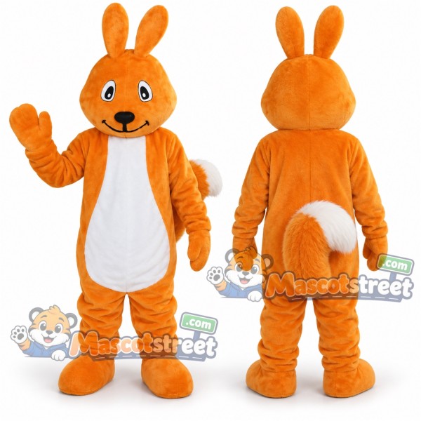 Orange Rabbit Mascot Costume