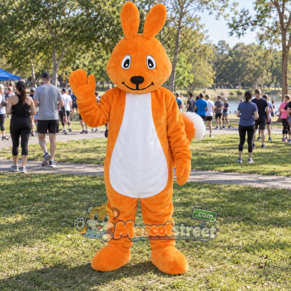 Orange Rabbit Mascot Costume